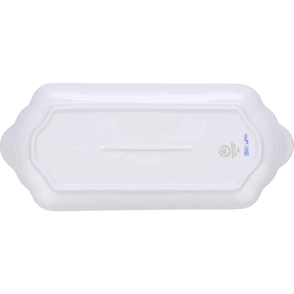 Importovaný svatební dárkový tác Royal Copenhagen s modrými palmetovými květy 1025833 [Běžný produkt] 28,5 cm