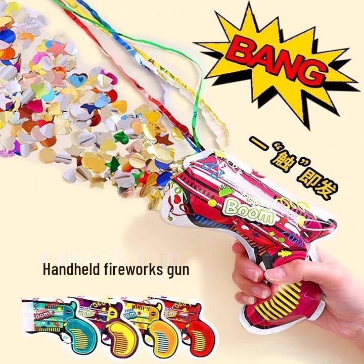 

Disposable Birthday Confetti Cannon: Handheld Inflatable Firework Tube for Festival Celebrations. 1 piece