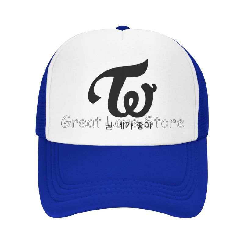 Twice "I Fancy You" Mesh Baseball Cap Summer Outdoor Breathable Sun Protection Hats Unisex Adjustable Travel Snapback Hat