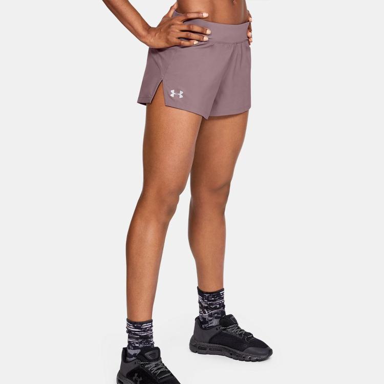 Under Armour Launch SW Go All Day Sports Shorts Women Shorts Silent-Pink 1342837-662