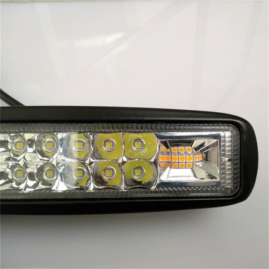 Pair 48W 4800Lm Car Motorcycle Led Working Lights Fog Warning Flash Strobe Lamps