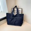 Denim Trend Shoulder Bag 2025 Autumn New Fashion Large Capacity Shoulder Bag Student Commuter Travel Tote Bag