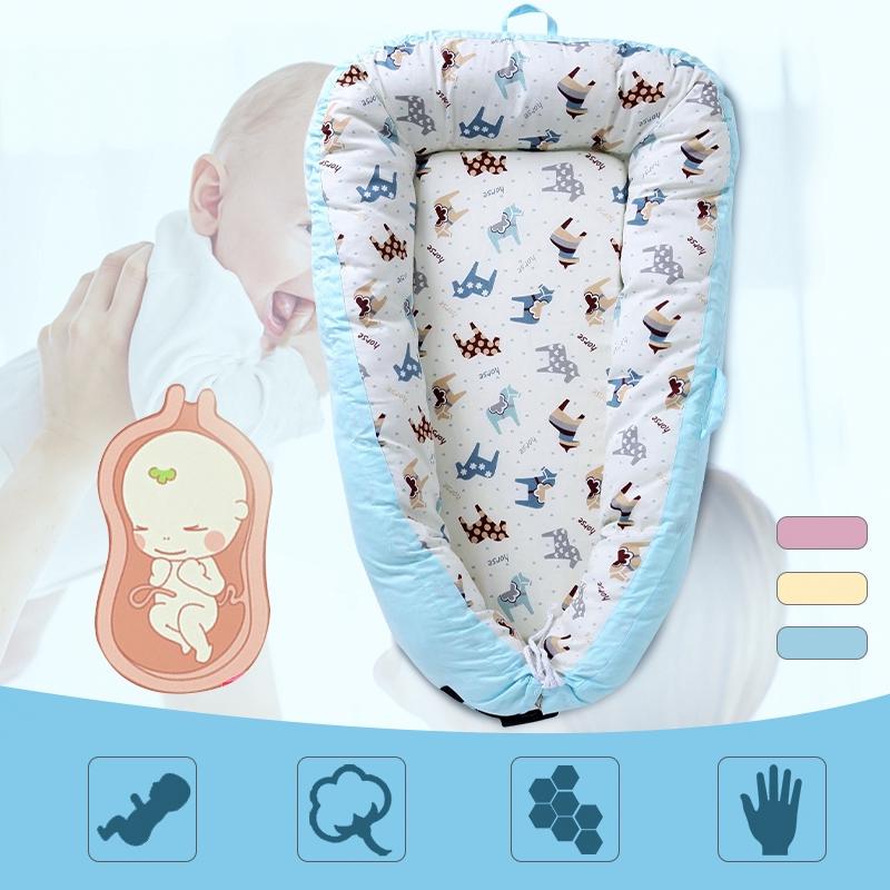 

Детское гнездышко-кроватка, портативная кроватка, дорожная кроватка, хлопковая колыбель для младенца, переноска для новорожденного, бампер #4