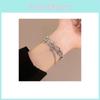 Trendy Sweet Cool Geometric Star Charm Layered Alloy Bracelet For Women 2024 Summer