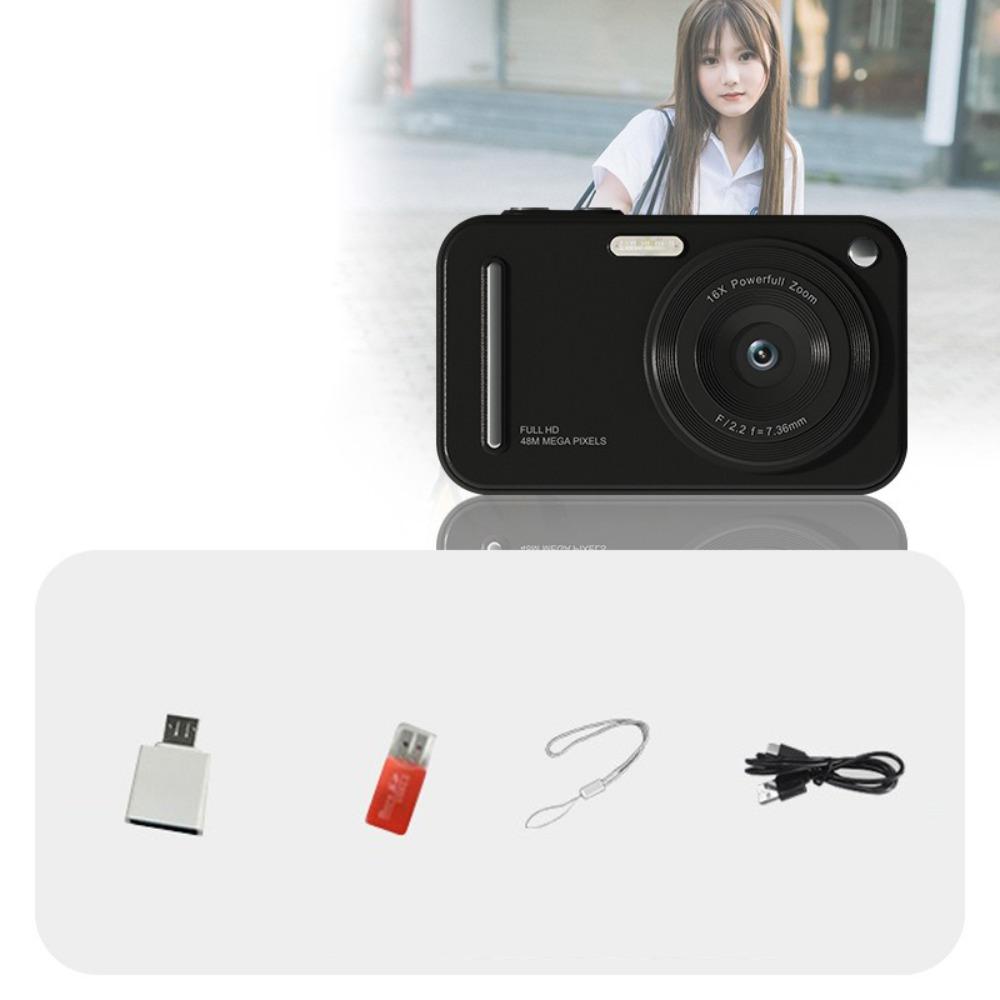 

FHD 1080P CCD 48MP Resolution 16X Zoom Anti-Shake Camera Durable 48MP FHD 1080P Camera чорний