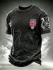 Nordisches Wikinger Norwegen Hemd Herren Damen 3D Gedrucktes Vintage Kulturmuster Kurzarm Streetwear T-Shirt Schnelltrocknend Sommer Freizeit Oberteil