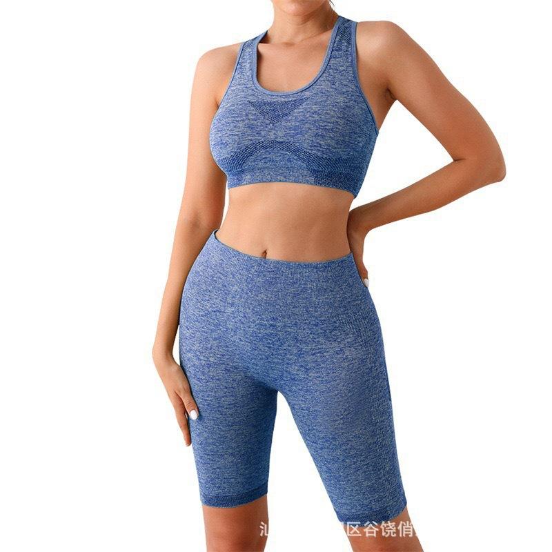 JYL Yoga Shorts Trousers Suit Sports Short Pants High Strength Integrated Vest