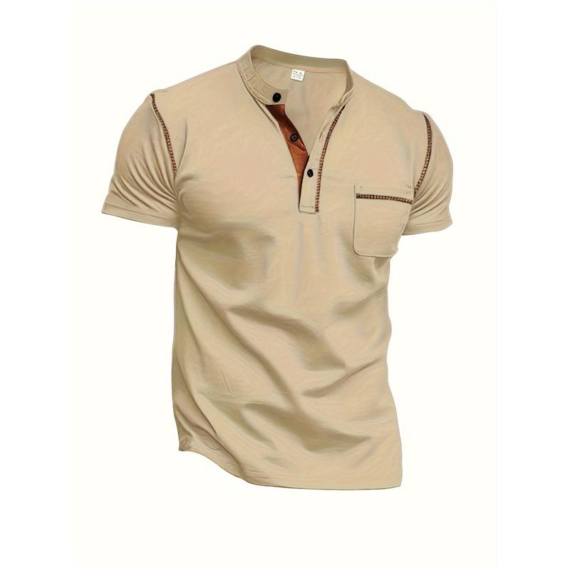 Verano Nuevo Estilo Camiseta de Manga Corta para Hombre Secado Rápido Polo Casual para Hombre