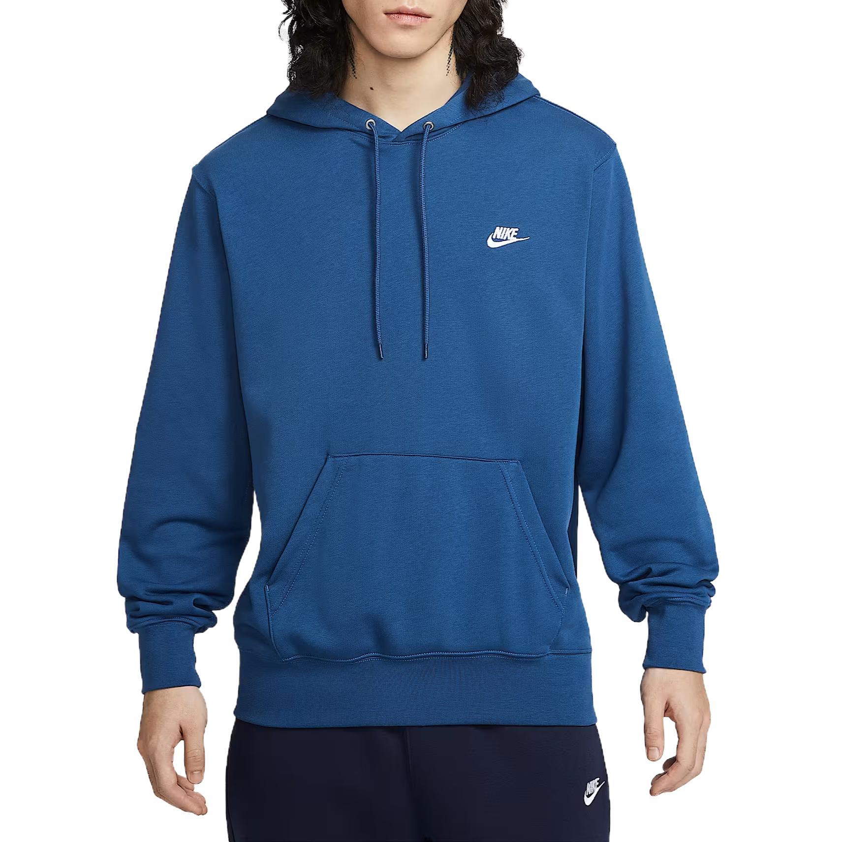 

Nike Club Solid Color Hooded Long Sleeve Sweatshirt Men sweatshirt FN3867-476 S