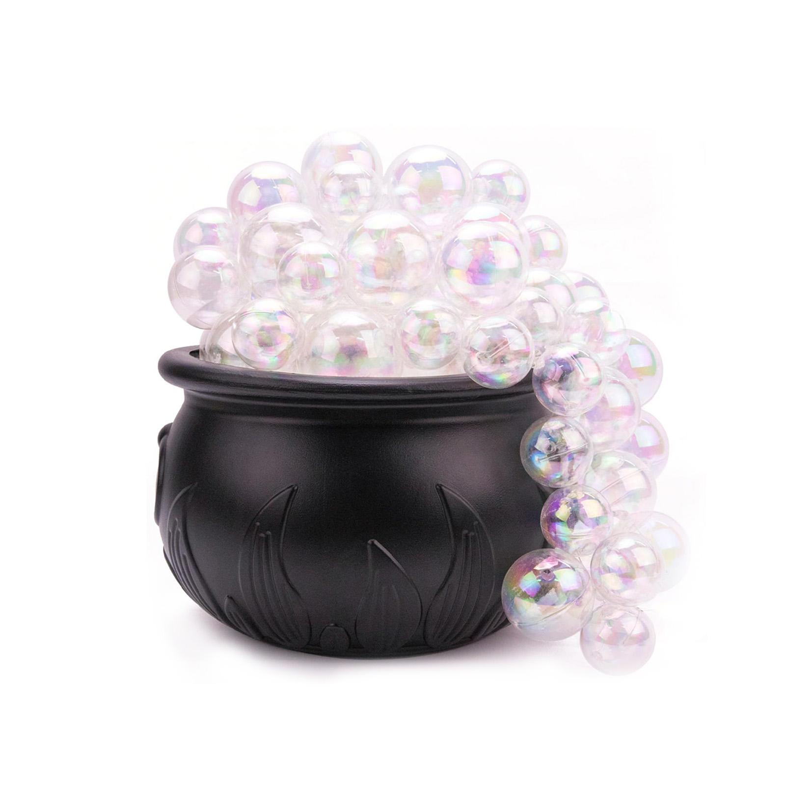 Bubbling Cauldron Ornament Unique Practical Vintage ABS Witches Bubbling Cauldron Multifunctional Violet Light for Party