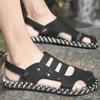 Neue Sommer Herren Fahrschuhe Sandalen Hausschuhe Strandschuhe Lässig Leicht Vielseitig Leder Wasserdichte Hausschuhe Duale Verwendung