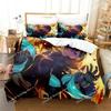 3D Printed Anime Fire Force Bedding Set,Kid Girls Boys Adult Single Twin Queen Size,Duvet Cover Pillowcase Bedding