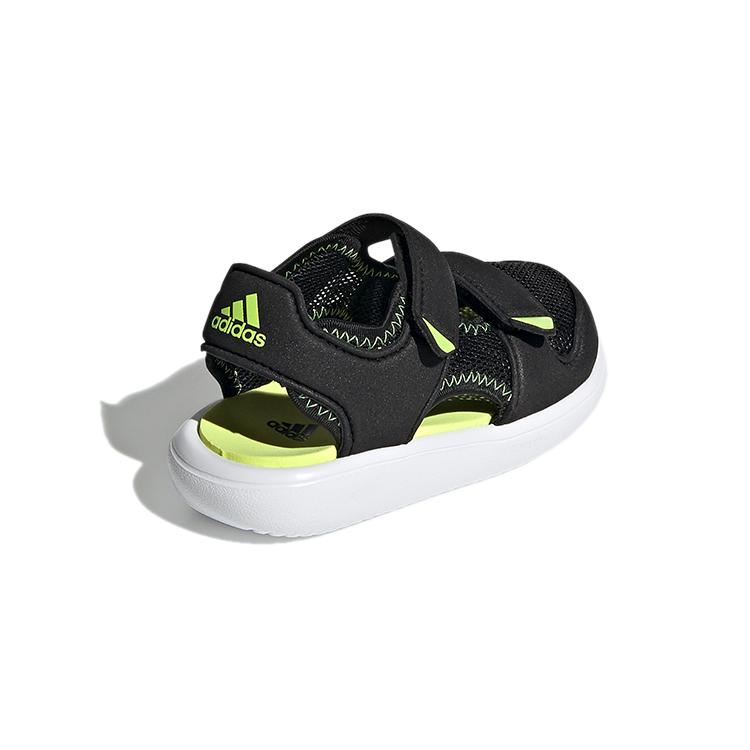 Adidas Water Sandal Abrasion Resistant Low top Baby & Toddler Shoes Black Yellow Infant And Toddler GX2478