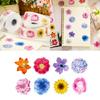 500Pcs Floral Sealing Sticker Wrapping Label for Seal Envelope Invitation Scrapbooking Journal Packaging Home Decoration