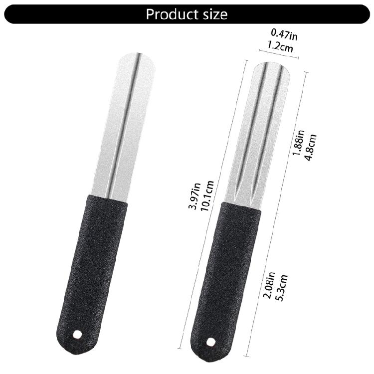 Double Sided Fishing Hook Sharpener Hook Sharpening File Grinding Stone Sharpening File Tool with Multiple Grooves