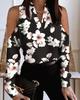 2026 Wish Independent Off-the-Shoulder Long Sleeve Printed Shirt