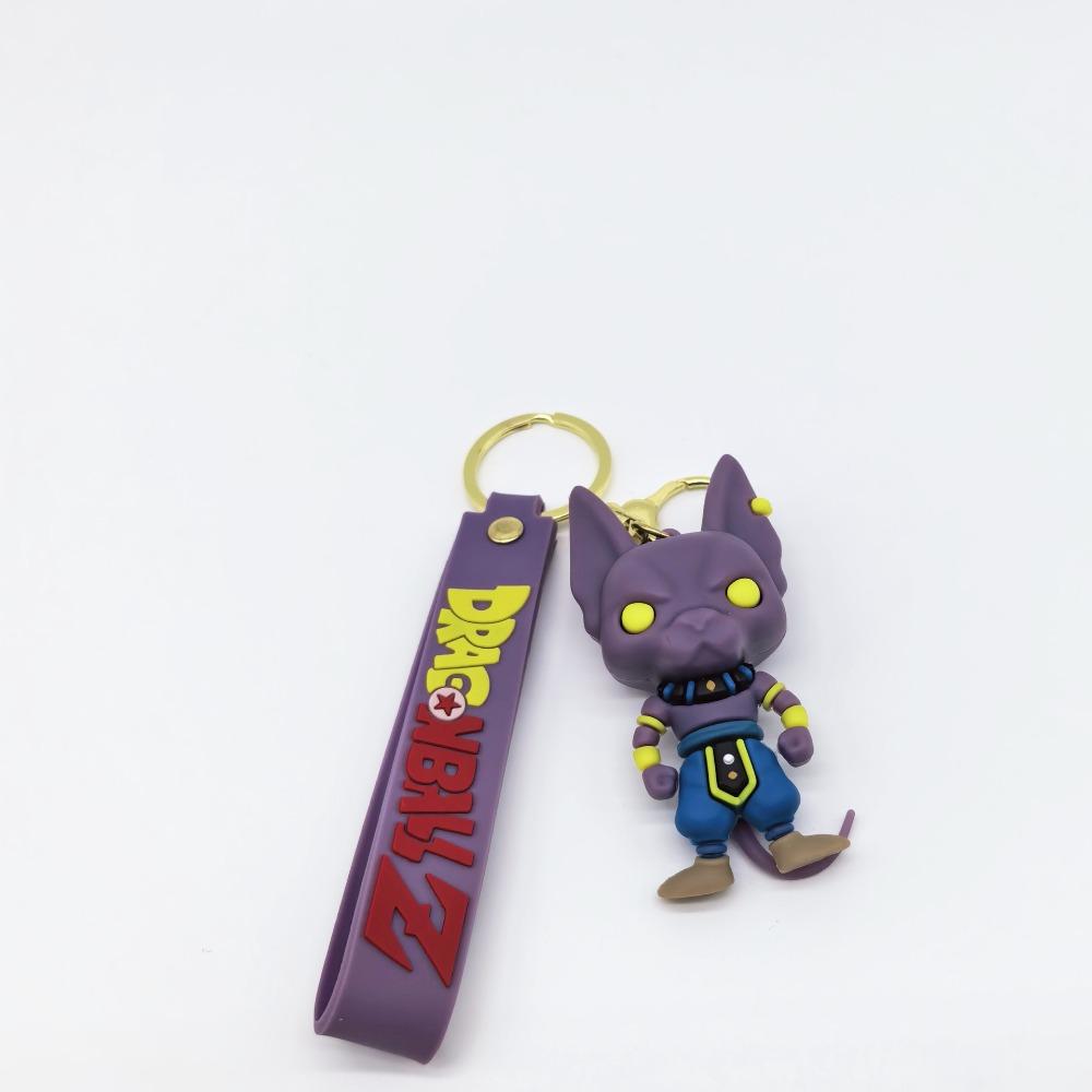 New Fashion Bag Accessories Cartoon Goku Vegeta Super Saiyan Keychain Kawaii llavero Gift for Fans&Couples(Birt