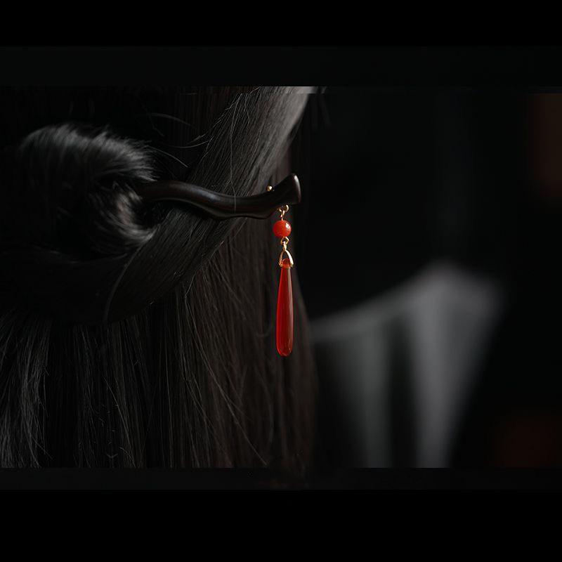 

Женская деревянная заколка для волос - Прическа в древнем стиле, Простой головной убор для ханьфу, Современная повседневная заколка для волос.