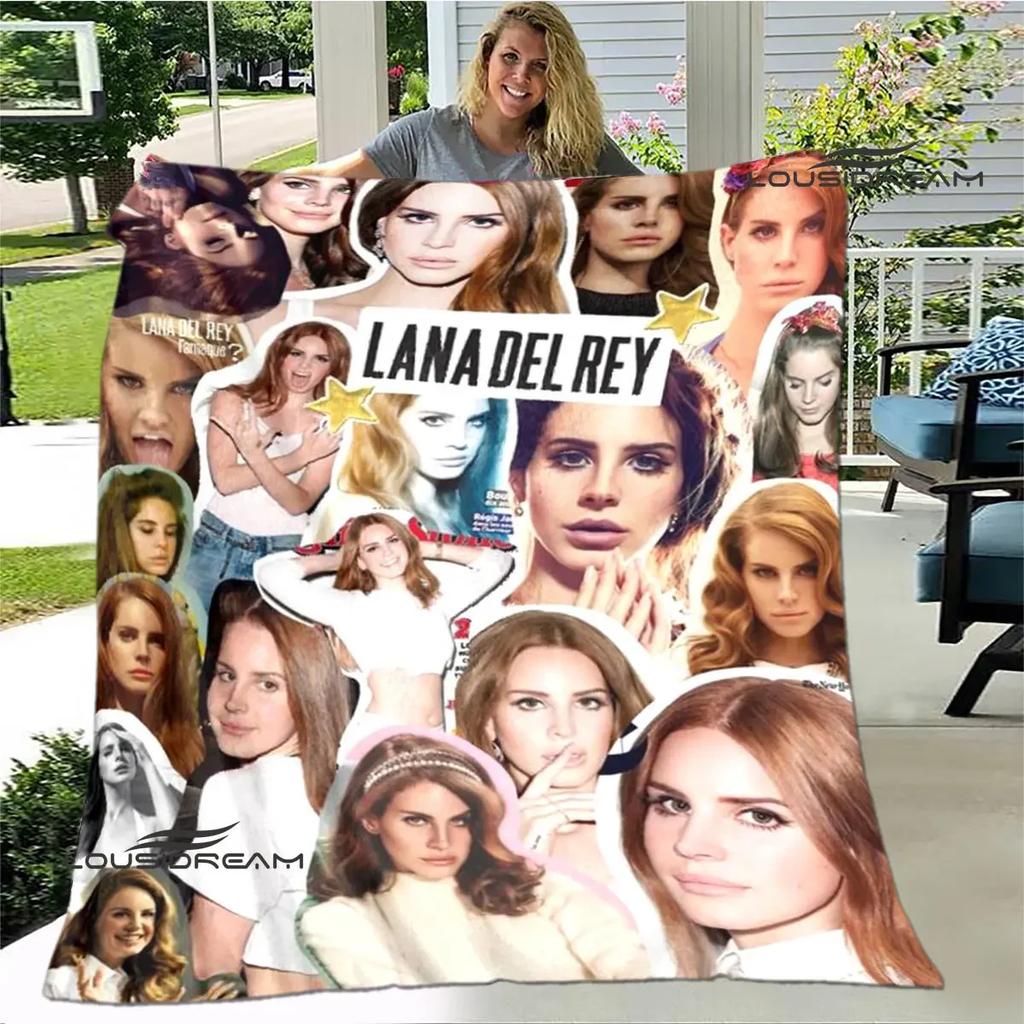 Lana Del Rey Coperta stampata sottile Morbida e confortevole Coperta per casa, viaggio, biancheria da letto regalo di compleanno