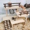 Wooden Hamster Toy Platform Cage Toy Accessories for Other Small Animals