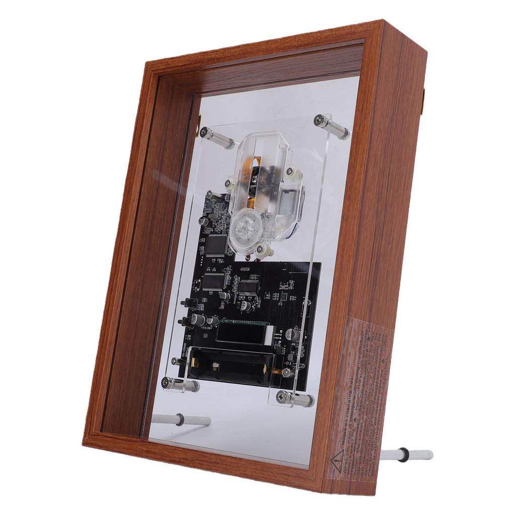Retro Musik Foto Rahmen CD Player Wandmontage Schreibtisch Design Transparentes Acryl   CD Player mit HiFi Sound Abnehmbarer Akku