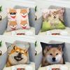 Shiba Inu Pillow Case For Car Sofa Decorative Home Doublesided Print Plush Square Throw Pillow Cushion Cover