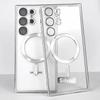 Original Wireless Magnet Plating Cover For Magsafe Case For Samsung Galaxy S24 Ultra S21 S23 Fe S22 Plus Full Camera Protection Case