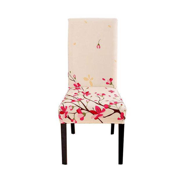 Spandex Chair Cover Stretch Home Dining Elastic Floral Print Chair Covers Multifunctional Spandex Elastic Cloth Universal Size