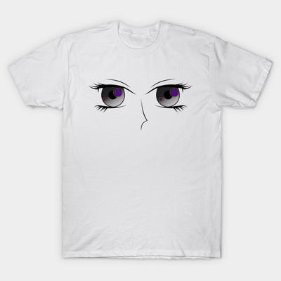 T-Shirt Damen Augen Harajuku Print Kawaii T-Shirt Sommer Kurzarm Damen T-Shirt Top Tee
