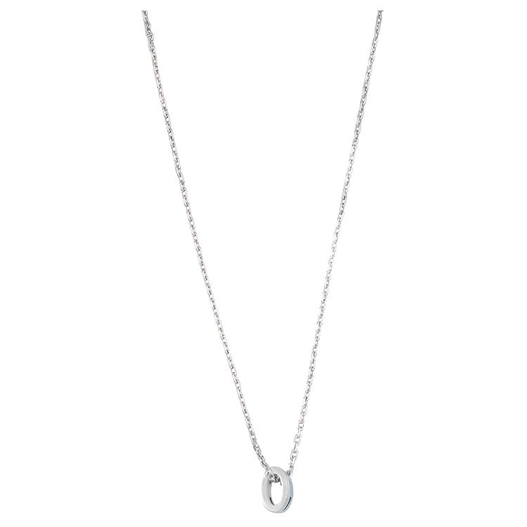 Hermes Mini Pop H Fashion Versatile Palladium Necklace Women necklace H147992FP79