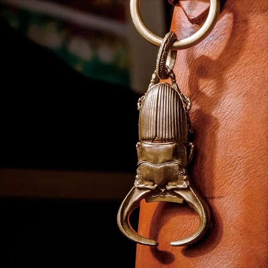 

Dragon Bottle Opener Solid Arowana Brass Pendant Keychain Gothic Punk Accessory Men Gifts Bar Portable Tool Bottle Opener