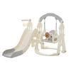 BTM Indoor Playground Slide, Ages 1-6, Swing, Basketball, Foldable, Easy Assembly, Large Playground Equipment, Slide, Swing, Kids Park, Basketball