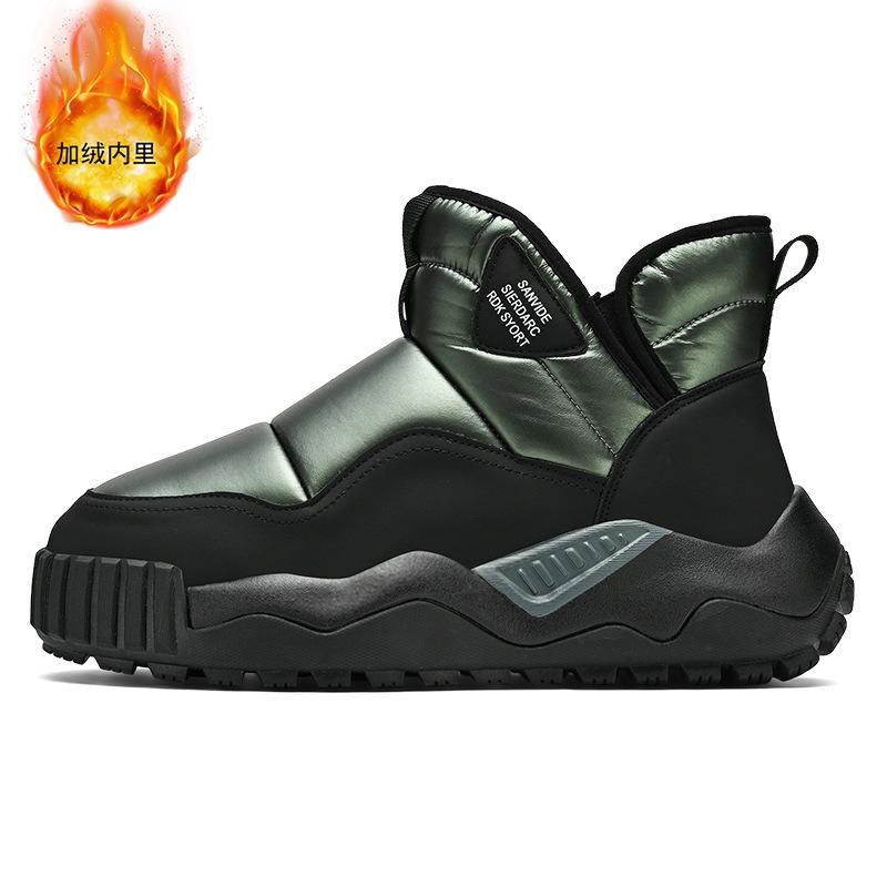 Snow boots men's winter velvet thickened non-slip waterproof outdoor cold-proof bread