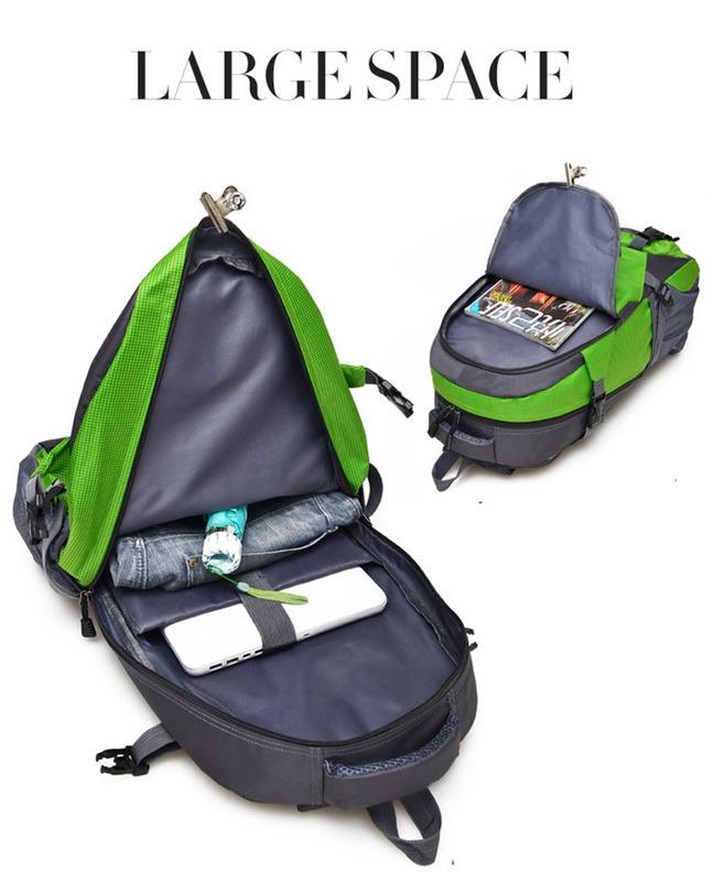 Camping Nylon Backpack Hiking Climbing Travel Rucksack Mochila Sports Trekking Backbag Laptop Bag