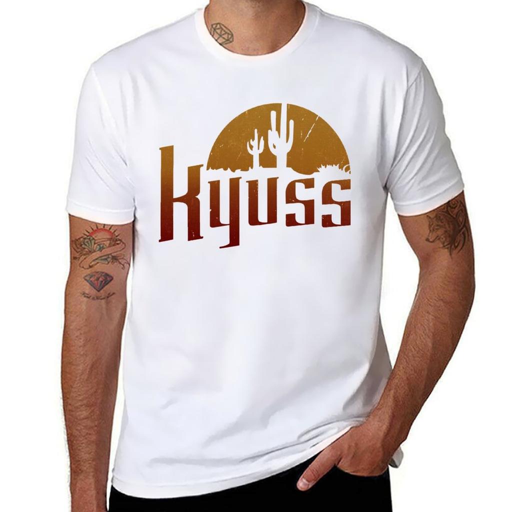 Kyuss T-Shirt men t shirt cotton 100% man t shirt heavy cotton t shirts for man slim fit T-Shirt