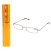New Reading Glasses Colors Unisex Metal With Tube Case +1.5+2.0+2.5+3.0+3.5+4.0