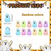 12 PCS/SET Transparent Glow in The Dark Ghosts Resin Creative Mini Ghost Figurines Cute Ghost Ornaments Gift