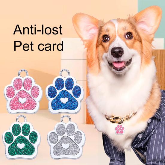 

Блестящая привлекательная гладкая поверхность, дизайн с подвесным отверстием, подвеска в форме лапы из сплава для собак розы красного