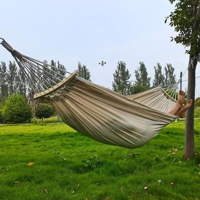 Outdoor Hammock Sheets Double Indoor and Outdoor Swings Adult Children's Hammocks Thickened Canvas Solid Color