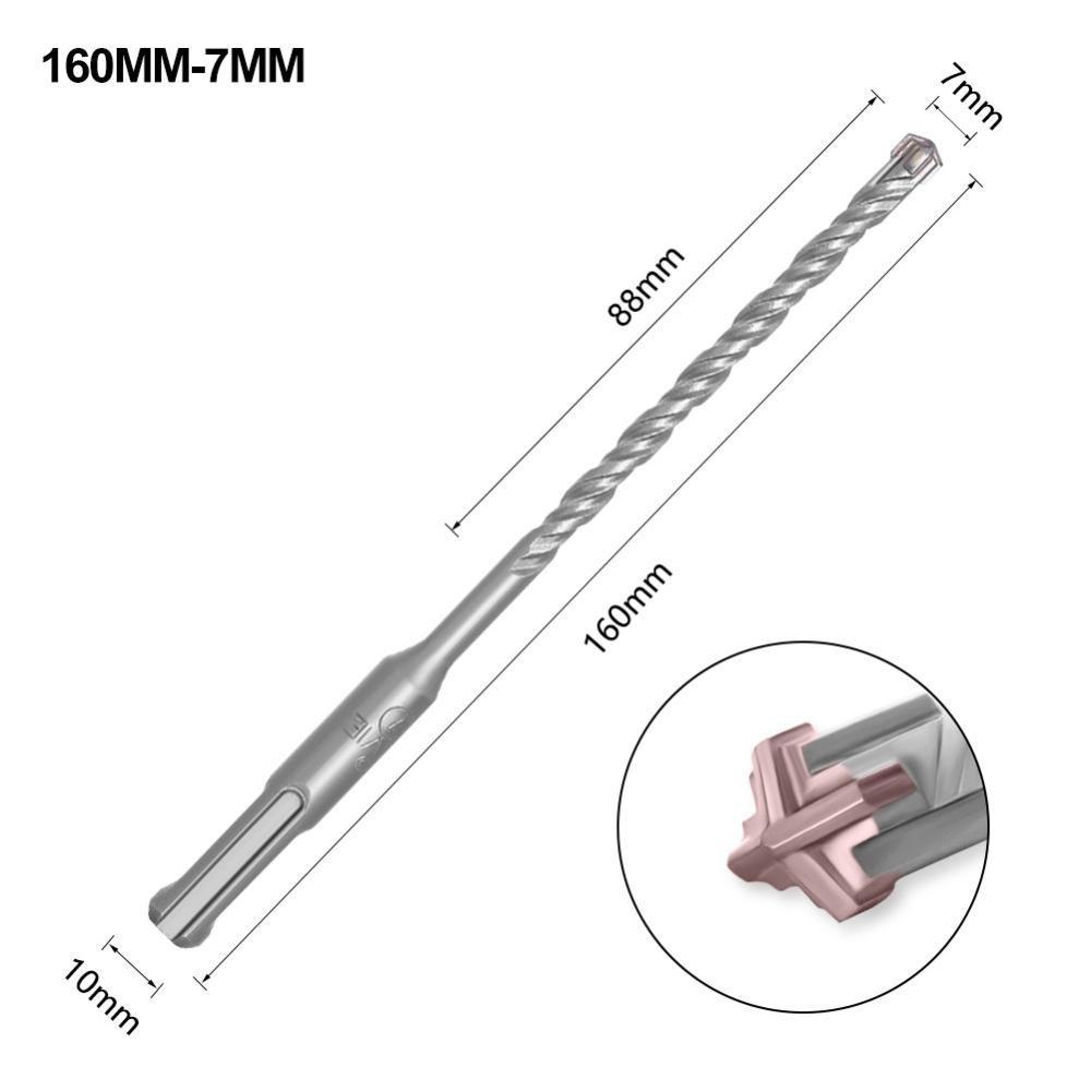 1 Stück 110mm 160mm Elektrohammer Bohrer Kreuzspitzen Schlagbohrer Für Wand Beton Ziegel Mauerwerk