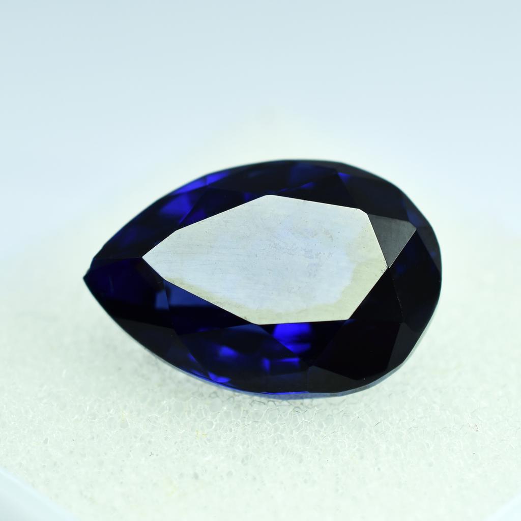 Natural Blue Sapphire Loose Gemstone 10.50 Ct Kashmir Pear Shape September Birthday Birthstone