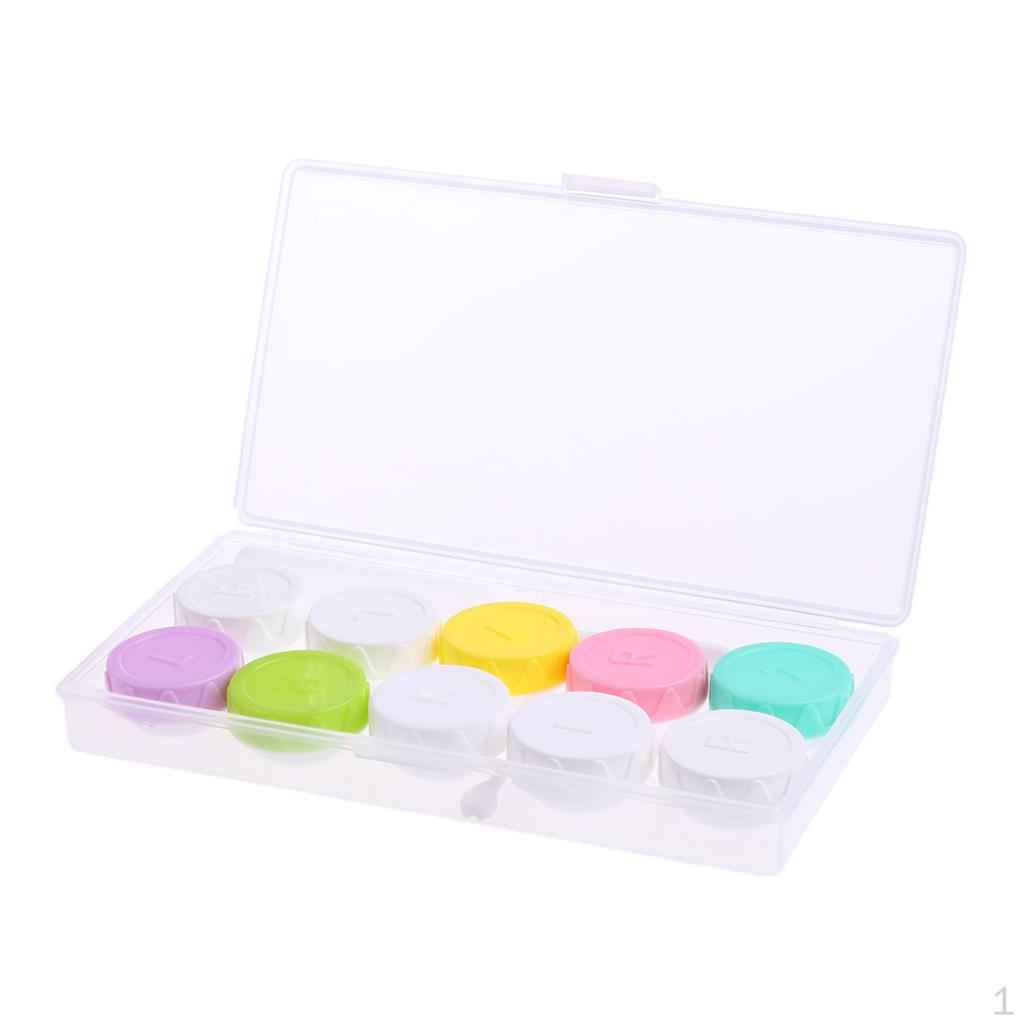 5 упаковок цветных контейнеров с пинцетами A 609₽