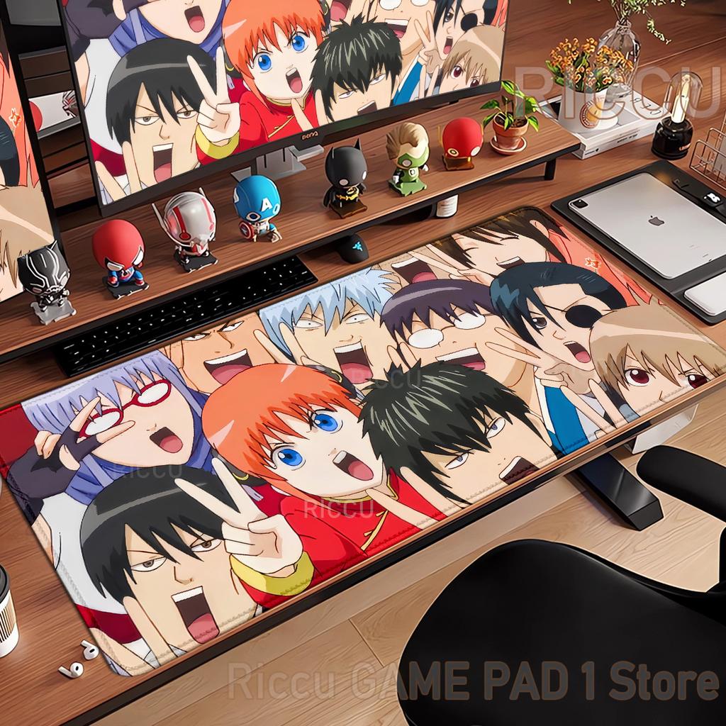 Large-Gintama Mouse Pad Anime Anti-slip Offices Accessories Gaming Mousepad Desk keyboard Mat Office Rug Gamer Rubber Mats