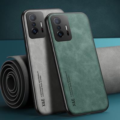 Etui na Xiaomi 11T Pro Magnetyczne etui na uchwyt samochodowy na Xiaomi 11T Luksusowe skórzane etui na Xiaomi 11T Pro Etui na Xiaomi 11T