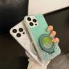 iphone17promax mirror mobile phone case Epoxy glitter Apple 17PRO star glitter quicksand bracket