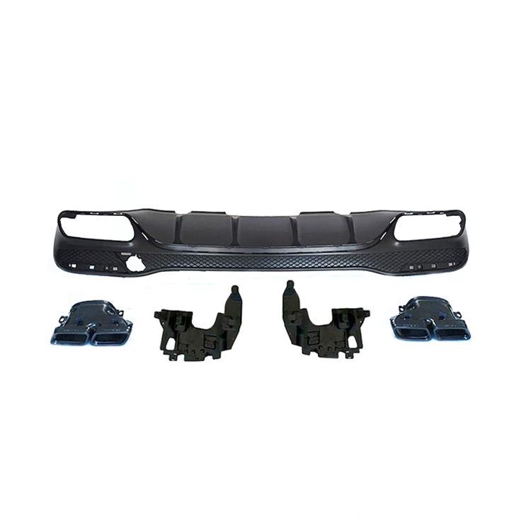 Mercedes-Benz GLE Exhaust Pipe Upgrade: Compatible with GLE300, GLE320, GLE400, GLE450, GLE500, GLE63 AMG Rear Lip Tailpipe Modification.