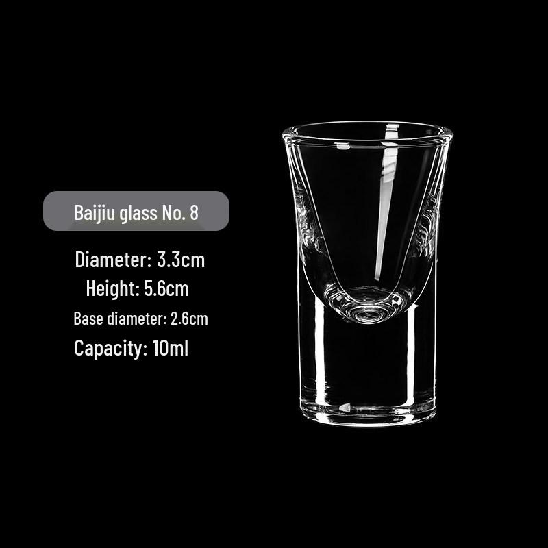 Compact Baijiu Set: Wine Glass, Cup, Pot, & Decanter - Ideal for Serving Strong Liquor at Home