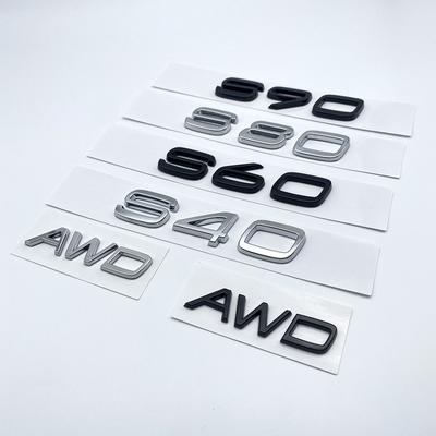 3D AWD T5 T6 T8 B5 B6 Logotyp Emblemmärke Dekal Bildekal för Volvo S40 S60 S80 S90 Bil Bagageutrymme Bokstäver Siffror