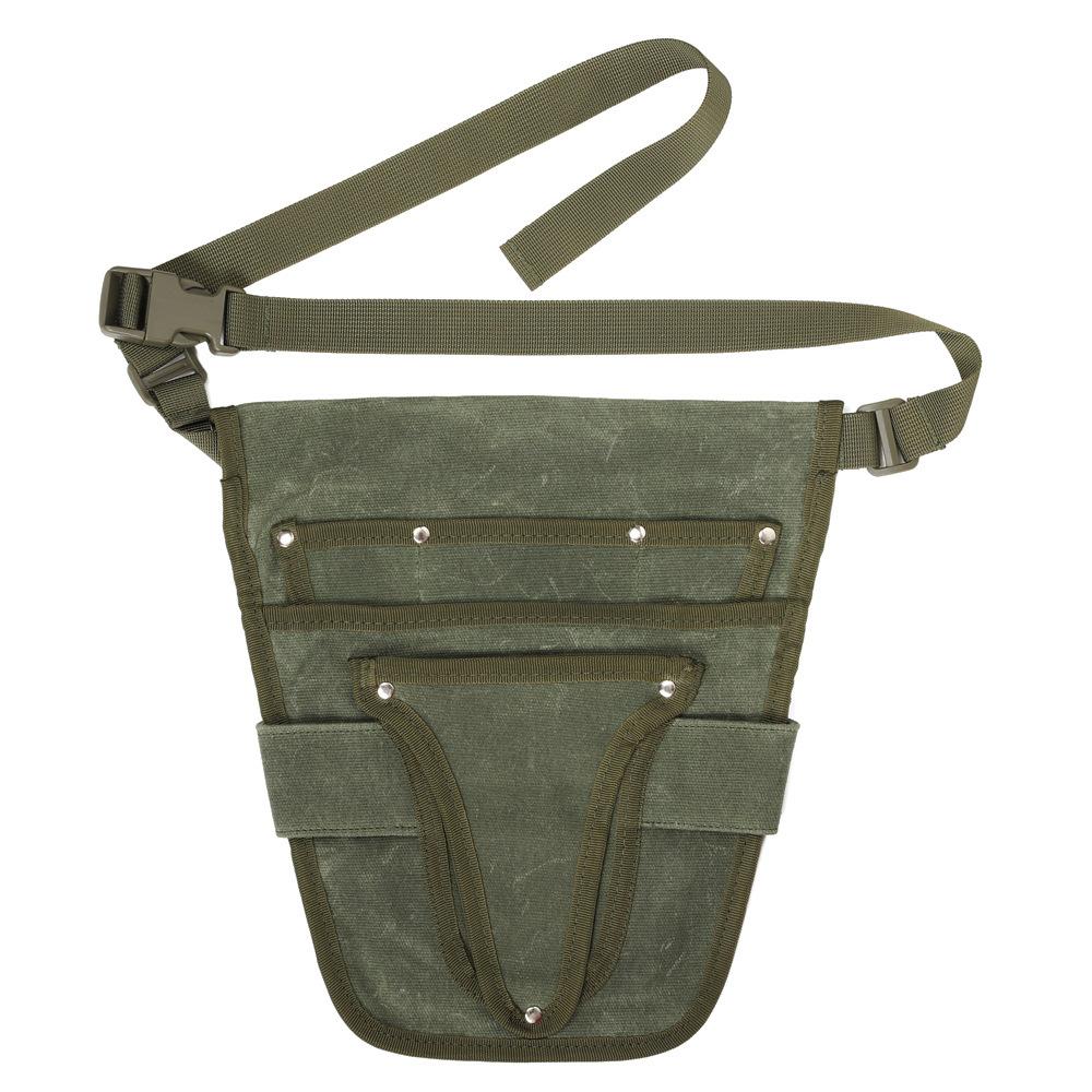 Waxed Canvas Weed Control Kit, Wear-resistant, Storage Bag, Waist Hanging, Gardening Tool Waist Bag, Electrician Bag