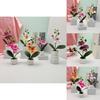 Butterfly Orchid Faux Potted Flower For Event Decor And Indoor Home Embellishment